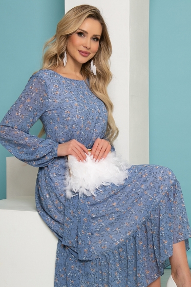 Платье "Фортуна" (синяя лазурь) П3452 capsule