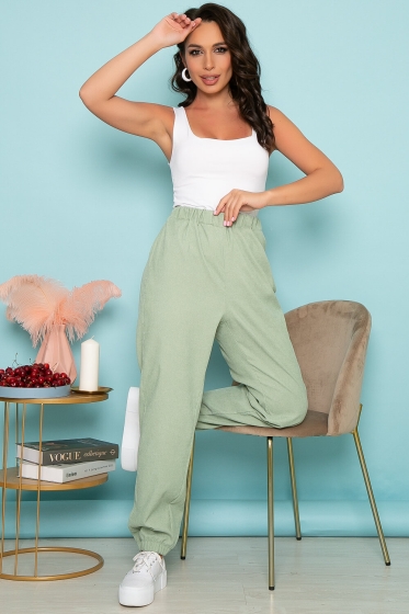 Джоггеры "Имани" (весенняя зелень) Б3834