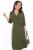 Платье "Современная классика" (горчично-зеленое) П3145