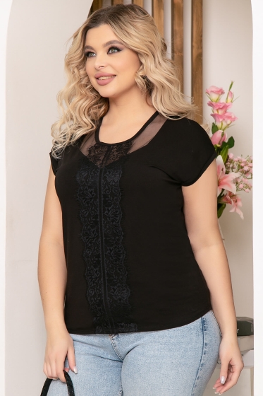 Блуза "Марисоль" (блэк) Б5269