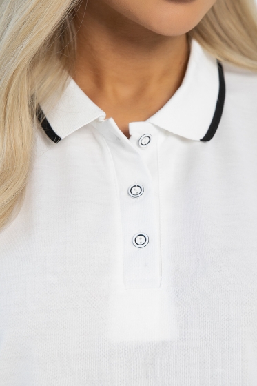 Поло Юлиана (белое/полоска) Б13073-10М