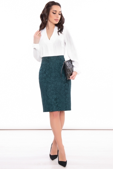 Юбка "Альберта" (изумруд) Ю3241