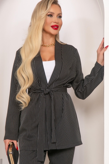 Костюм "Дениза" (черный в полоску) К4069