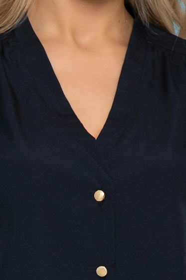 Блуза "Элизабет" (темно-синяя) Б3066