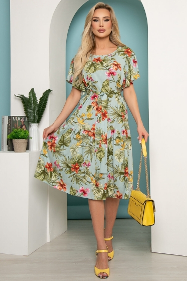 Платье "Фантазия" (тропический сад) П3737