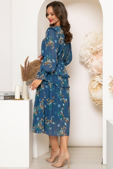 Платье "Ребекка" (блю) П4346