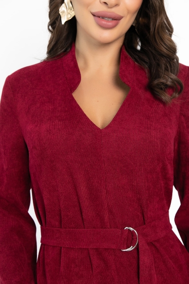 Платье Классическая грация (вишневое) П13666-19М