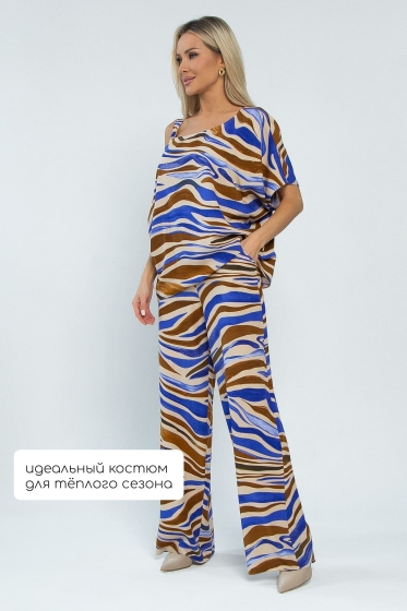 Костюм Асвари (сине-коричневый) К13456-5М