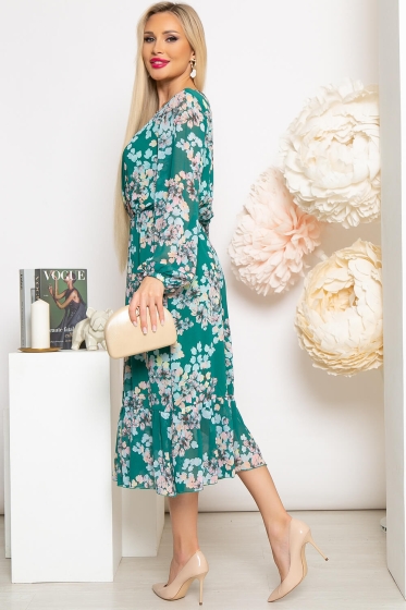 Платье "Фортуна" (изумруд) П3969