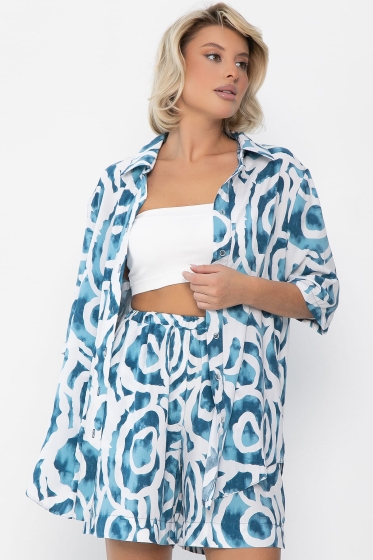 Костюм Легкий бриз (бирюзовый) К13242-7М