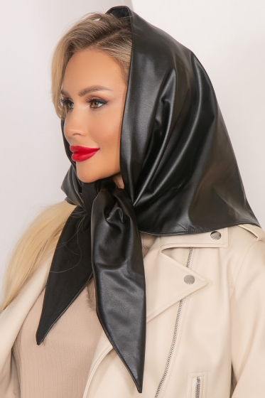 Косынка из экокожи (блэк) КЭ8