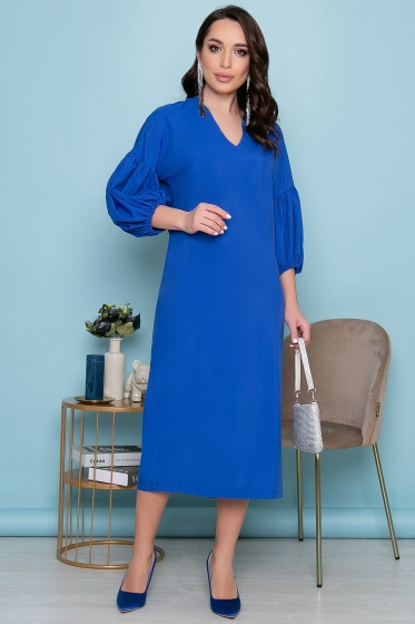 Платье "Пленительная магия" (электрик) П3402