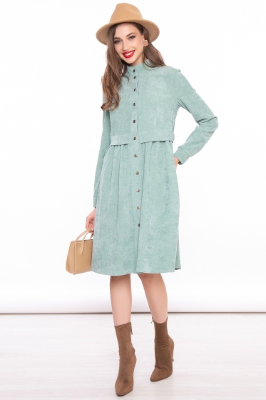 Платье "Муза" (весенняя зелень) П3111