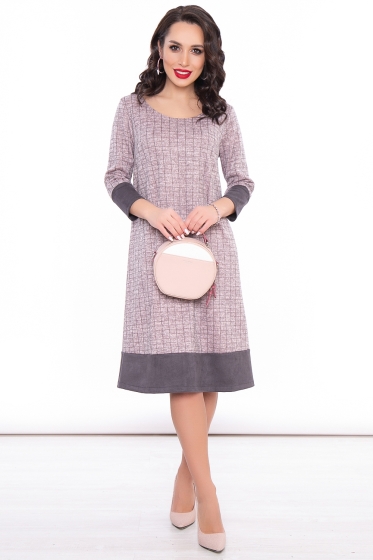 Платье "Алиса" (пыльная роза) П3146