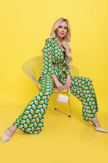 Костюм "Зарина" (абстракция/грин) К6005