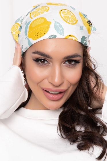 Косынка на резинке (лимончики) КР7