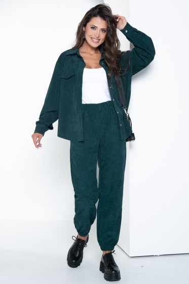 Костюм "На пульсе моды" (изумруд) К2585