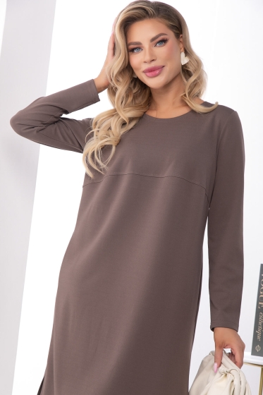 Платье "Уверенный шаг" П7263 (Капучино)