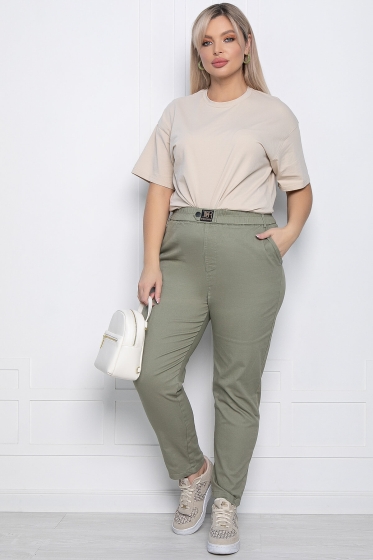 Джинсы Пленительный образ (олива) Б10308