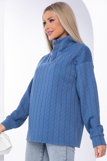 Джемпер "Игра по твоим правилам" (джинс) Б8217