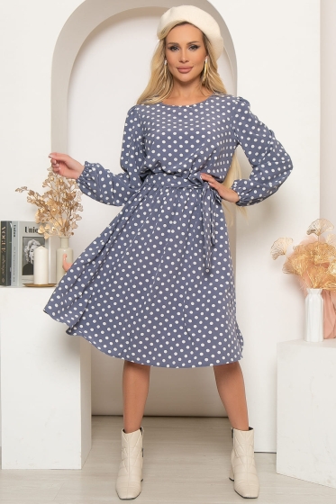 Платье "Анемона" (джинс) П4076