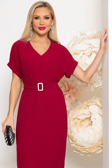 Платье "Герда" (бордо) П3953