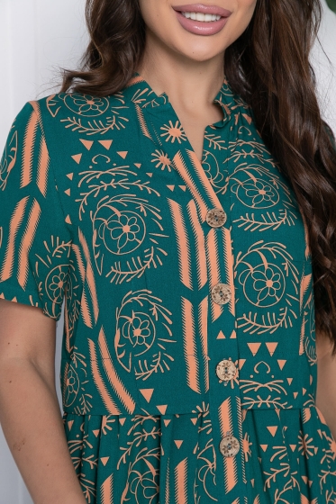 Платье Муза (зеленое) П10527