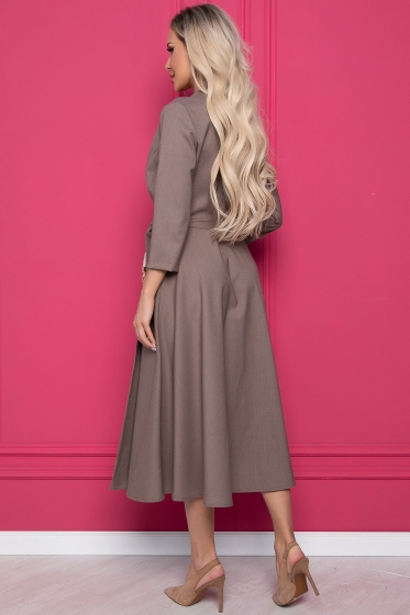 Платье "Роланда" (капучино) П8143