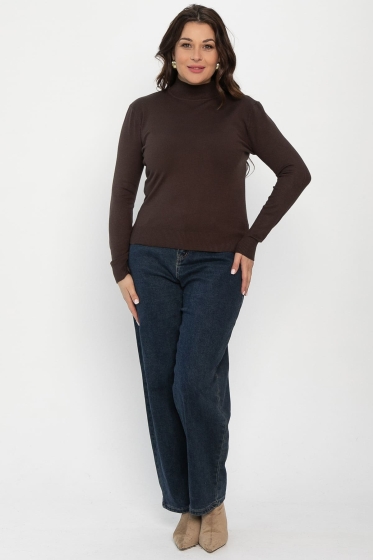 Водолазка Осенняя история (шоколад) Б14553-20М