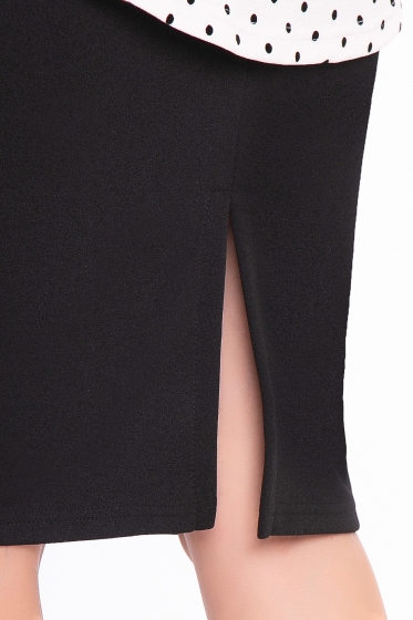 Костюм с юбкой "Классика жанра" (горох) К3049