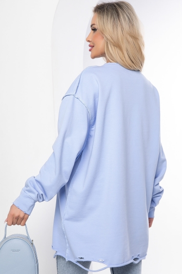 Джемпер "Добавь красок!" (голубой) Б8672