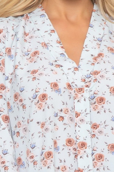 Блуза "Правила успеха" (нежно-голубая) Б4159