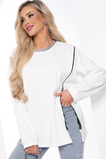 Джемпер "Мэйт" (белый) Б8469