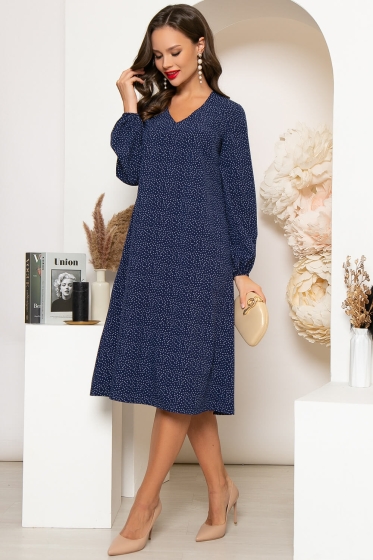 Платье "Надежда" (темно-синее) П4291