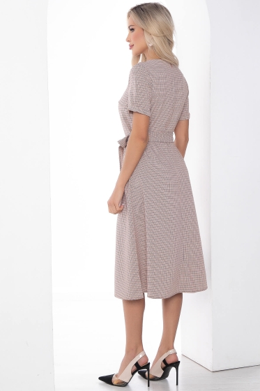 Платье "Подиум" (клетка) П9096