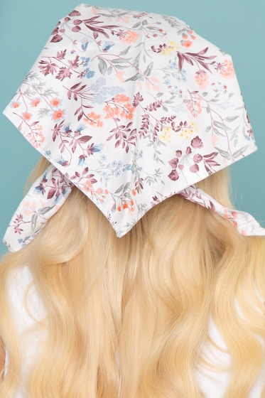 Косынка хлопковая (луговые травы) К18