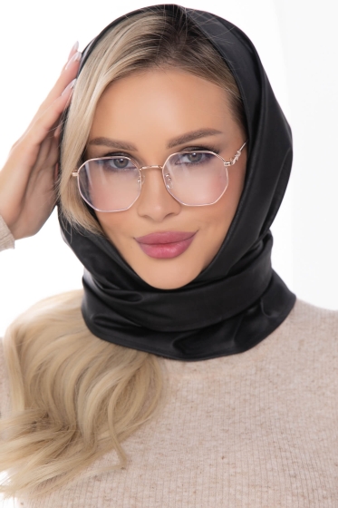 Косынка из матовой экокожи (блэк) КЭ5