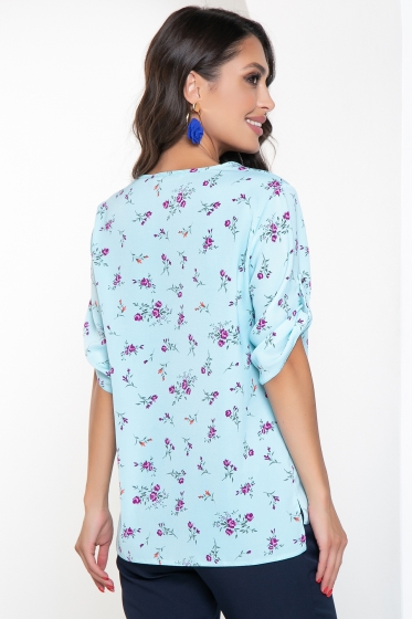 Блуза "Линия успеха" (голубая) Б2535