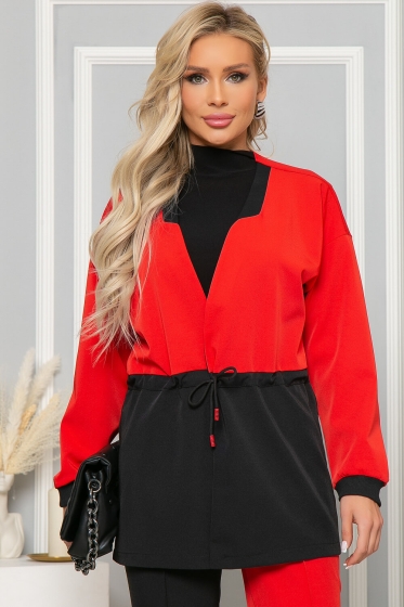 Жакет "На стиле" (блэк энд рэд) Б4889