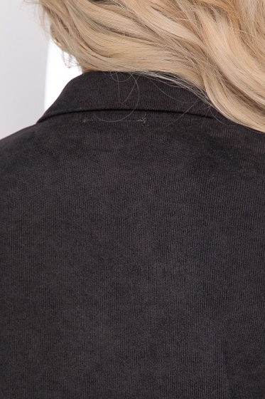 Платье рубашка "Джоанна" (темно-серое) П8381