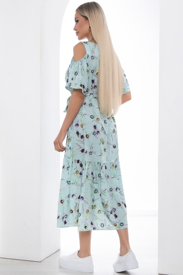 Платье "Марианна" миди (олива) П8785