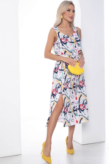 Сарафан Поцелуй солнца абстракция П10068
