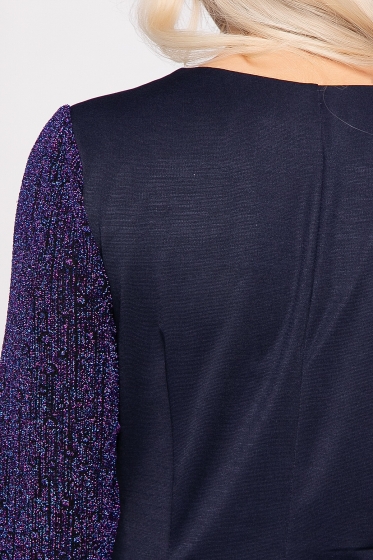 Платье "Прекрасная леди" (синее мерцание) П7758