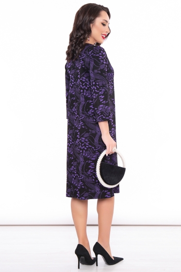 Платье "Венера" (фиолетовый принт) П3163