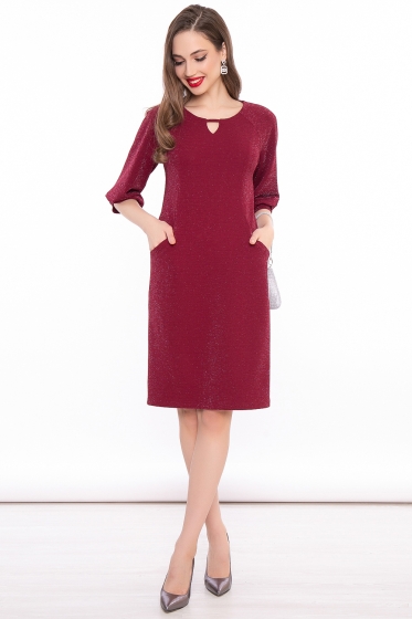 Платье "Венецианская ночь" (гранат) П3041