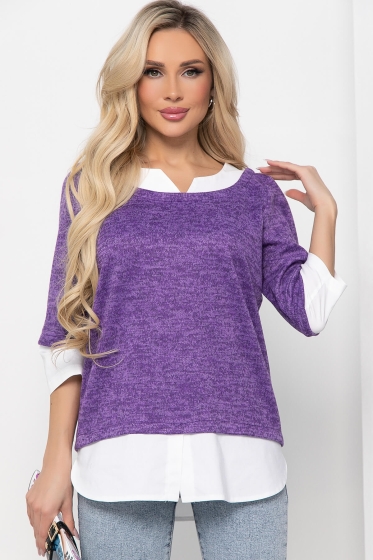 Джемпер "Нежный акцент" (фиолет) Б8507