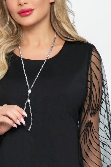 Платье "Мирабель" (блэк) П5456