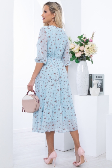 Платье "Виталина" (голубое) НЬЮ П6099