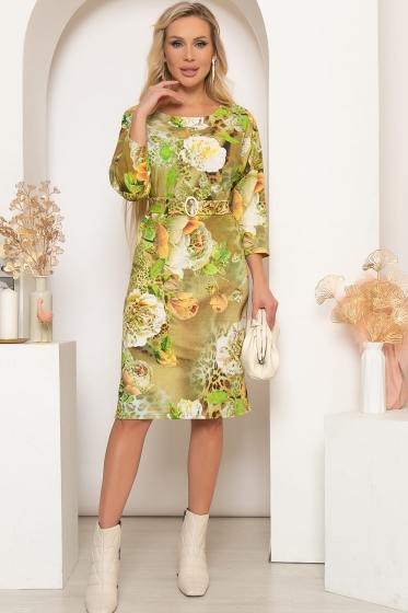 Платье "Сабрина" (цветы) П4065