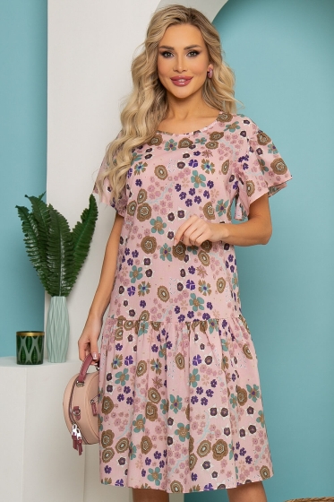 Платье "Фантазия" (розовое парфе) П3556